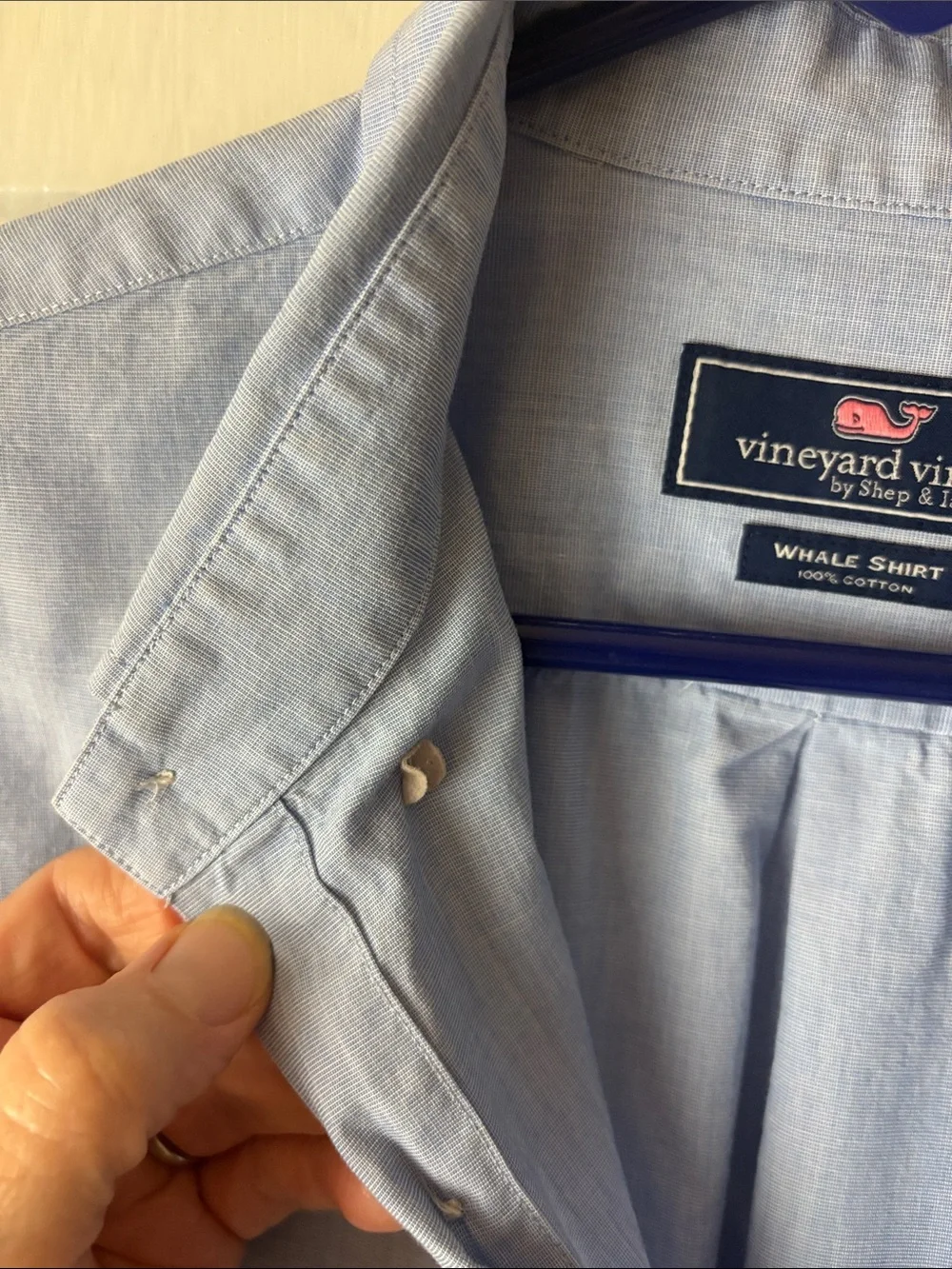 Vineyard Vines Men's Light Blue Button-Down Oxford Shirt